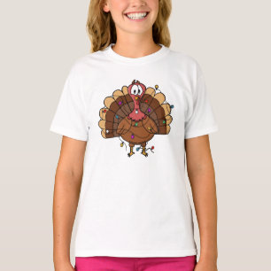Festive Turkey with String Lights T-Shirt