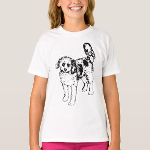 Festive Vector Dog Smiles for Holiday Joy T-Shirt
