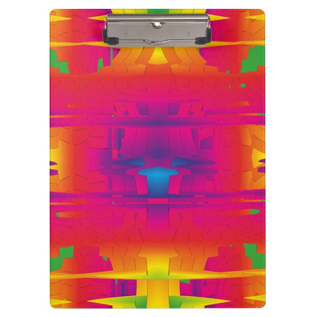 Festive Vibrant Colour Indian Pattern  Clipboard (Front)