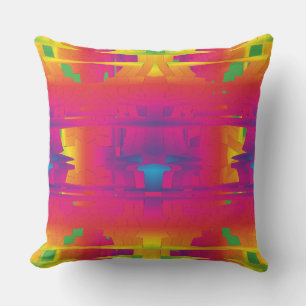 Festive Vibrant Colour Indian Pattern  Cushion