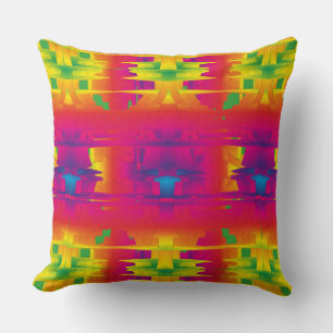 Festive Vibrant Colour Indian Pattern  Cushion