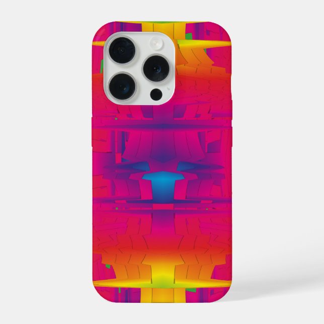 Festive Vibrant Colour Indian Pattern  iPhone Case (Back)