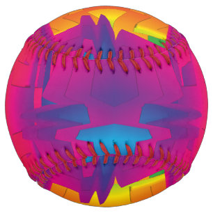 Festive Vibrant Colour Indian Pattern Softball