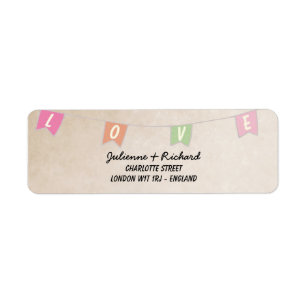 Festive Vintage Bunting Banner Wedding