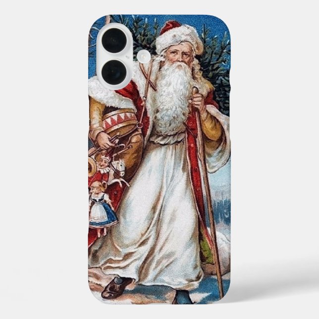 Festive vintage Christmas Santa  Case-Mate iPhone Case (Back)