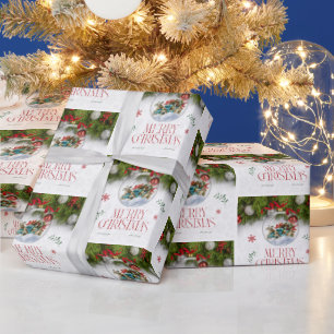 Festive Vintage Gift Wrap Elegant Holiday