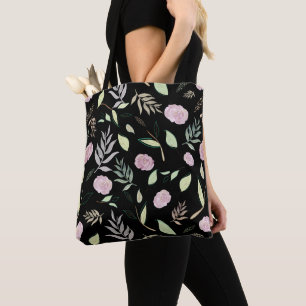 Festive Watercolor Flowers 7 Tote Bag