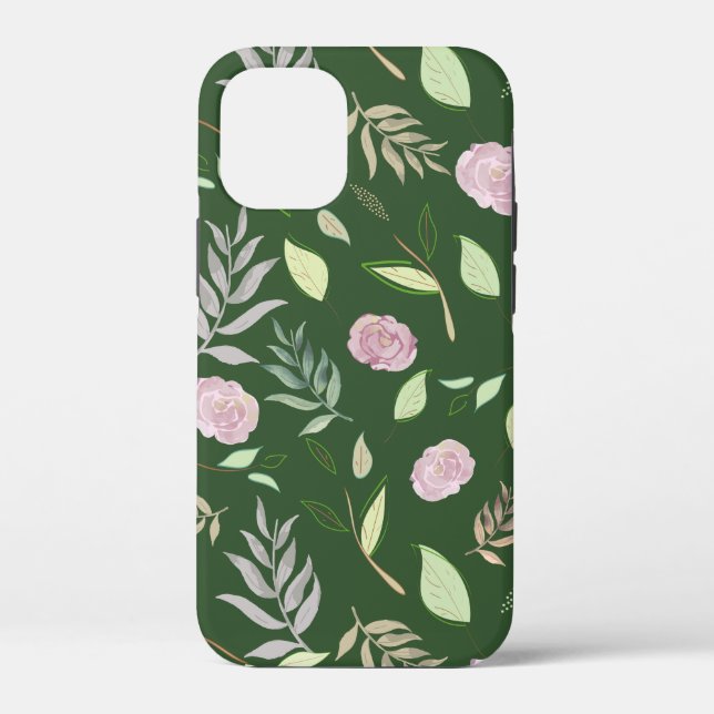 Festive Watercolor Flowers 8 Case-Mate iPhone Case (Back)