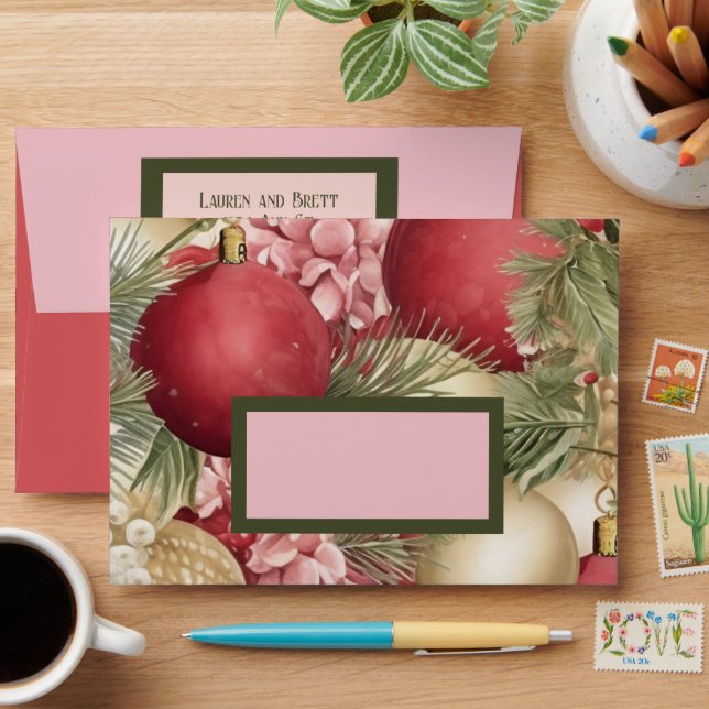 Festive Wedding Envelope with Elegant Envelopes (Desk)