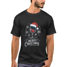 Festive Wine Glass || Merry Christmas Cheers