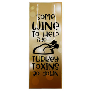 Festive Wine Tote Gift Bag