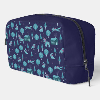 Festive Winter Animals Dopp Kit
