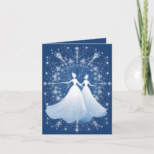 Festive Winter Ballet add message Holiday Card