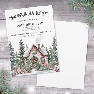 Festive Winter Christmas Party Invitation