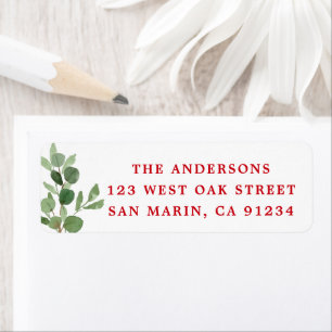 Festive Winter Greenery Botanical Classic Holiday