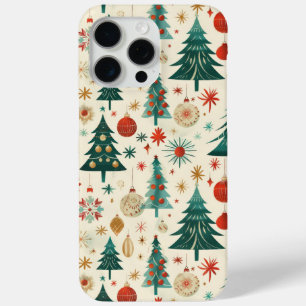 Festive Winter Holidays Pattern iPhone 15 Pro Max Case