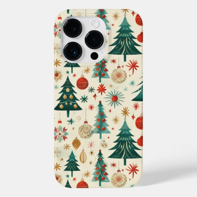 Festive Winter Holidays Pattern Case-Mate iPhone Case (Back)