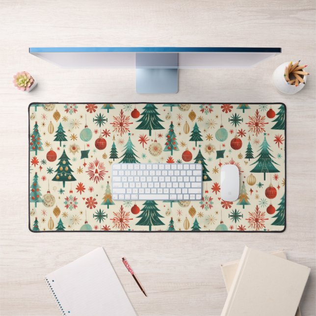 Festive Winter Holidays Pattern Desk Mat (Office 1)