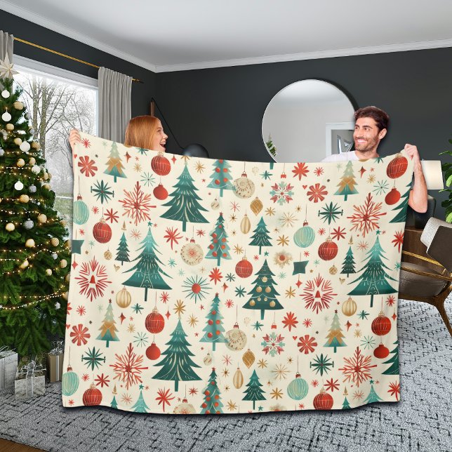 Festive Winter Holidays Pattern Fleece Blanket (Creator Uploaded)