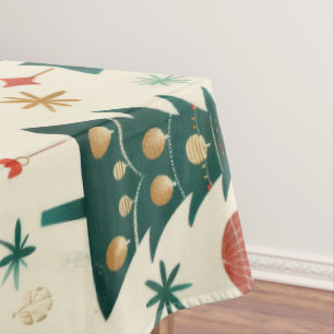 Festive Winter Holidays Pattern Tablecloth