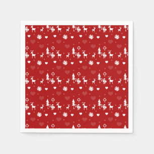 Festive winter pattern napkin