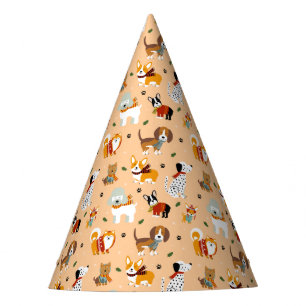 Festive Winter Puppy Scarves Party Hat