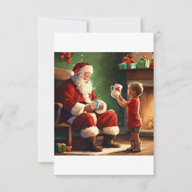 Festive Wishes Studio Thank You Card (Front)