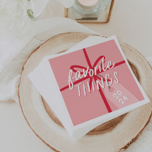 Festive Wrap   Holiday Favourite Things Party Napkin