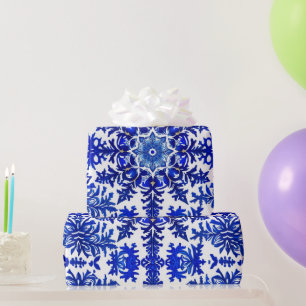 Festive Wrap Wonderland 'Royal Blue' Wrapping Paper