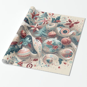 Festive Wrapping with Christmas Motifs n7 Paper