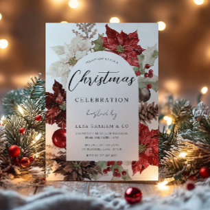 Festive Wreath Corporate Christmas Party Invitation
