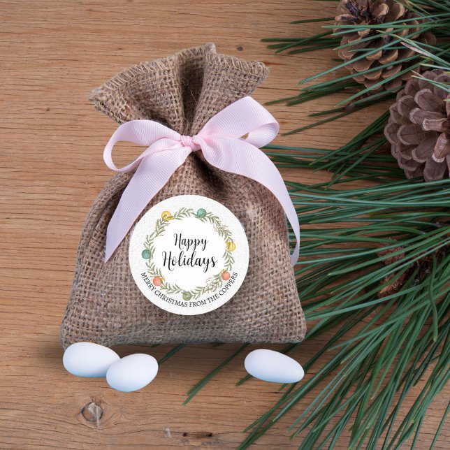 Festive Wreath Happy Holidays Stickers (Creator Uploaded)