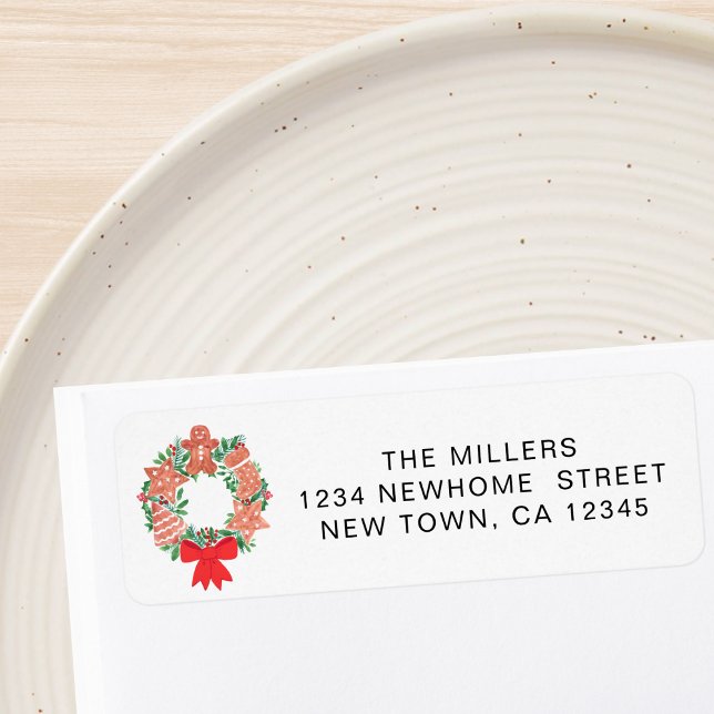 Festive Wreath Return Address  (Creator Uploaded)