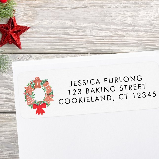 Festive Wreath Return Address  (Creator Uploaded)