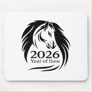Festive Year Of The Fire Horse 2026 Chinese New Ye Mouse Pad