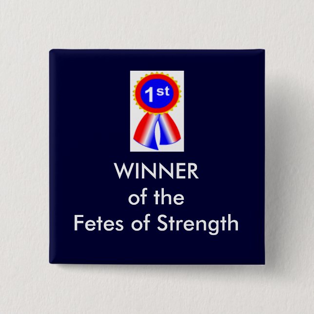 festivus 15 cm square badge (Front)