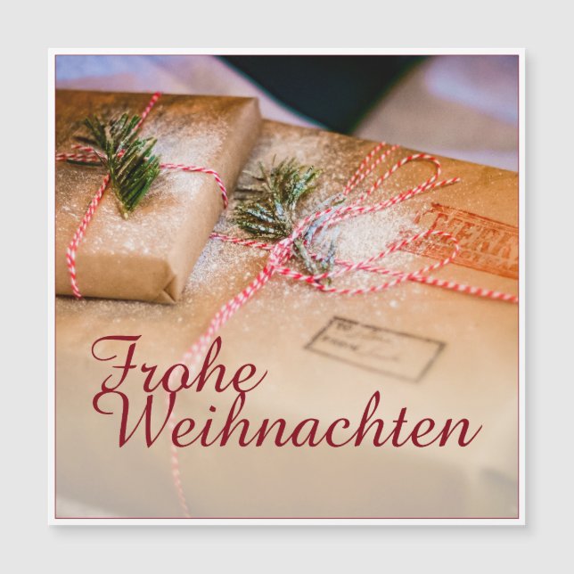 Festliche Geschenke als Weihnachtsmotiv (Front)