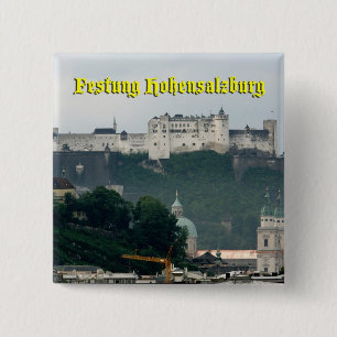 Festung Hohensalzburg, Salzburg Austria 15 Cm Square Badge