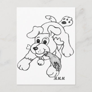 Fetch Boy Postcard