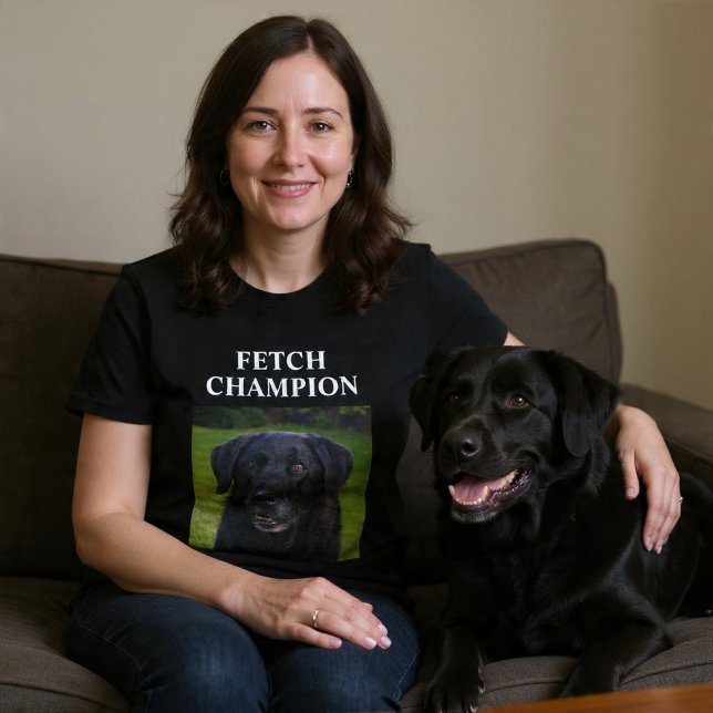 Fetch Champion Custom Funny Dog T-Shirt (Creator Uploaded)