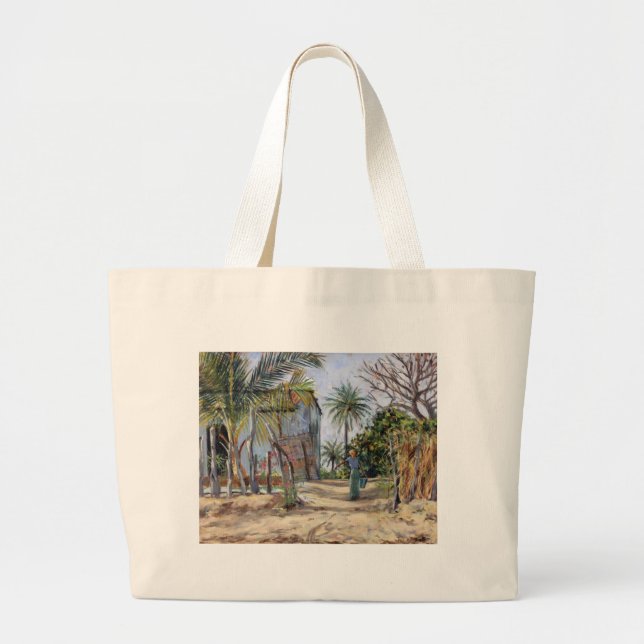 Fetching Water 2005 Large Tote Bag (Front)