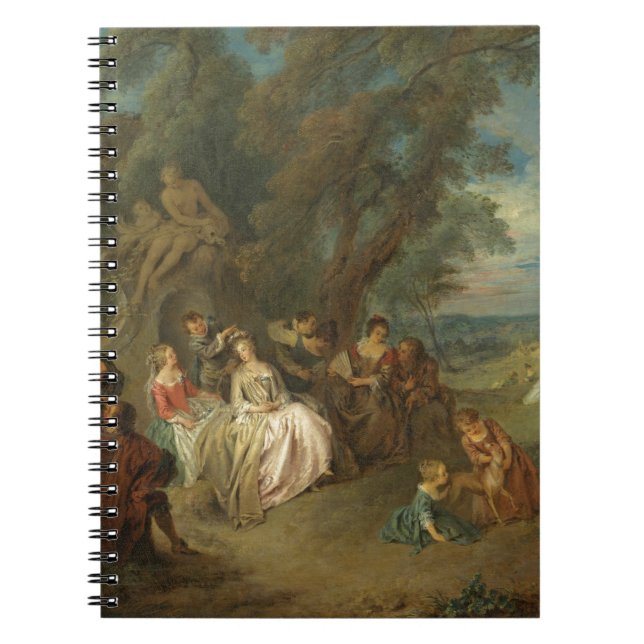 Fête Champêtre, c. 1730 (oil on canvas) Notebook (Front)