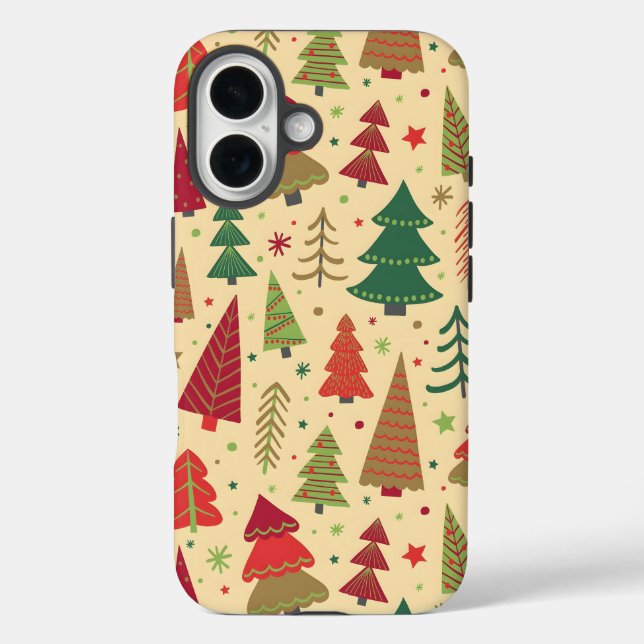 Fetstive Christmas tree iPhone case (Back)