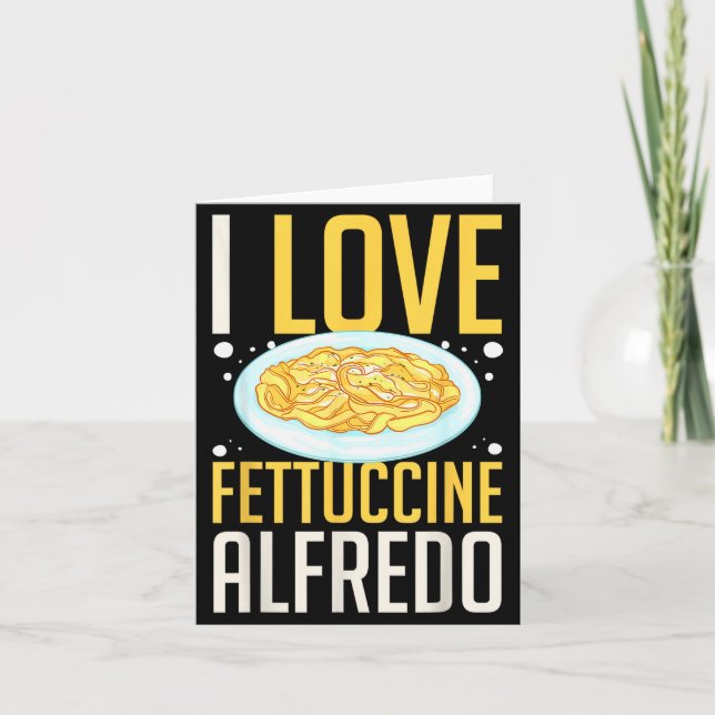 Fettuccine Alo Chicken Sauce Recipes Vegan Pasta  Card (Front)