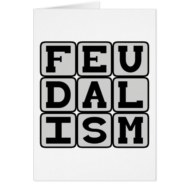 Feudalism, Social System in Mediaeval Times (Front)