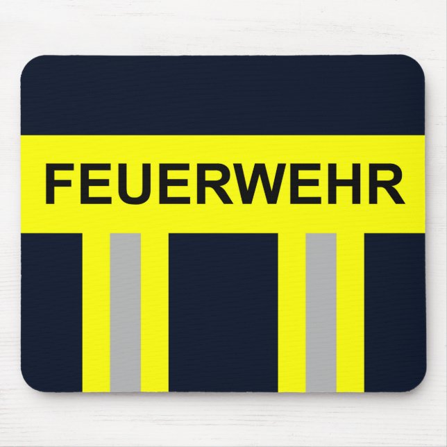 Feuerwehr Symbol Uniform Blau Mouse Pad (Front)