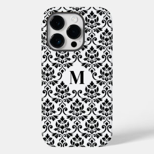 Feuille Damask Black Pattern (Custom) Case-Mate iPhone 14 Pro Case