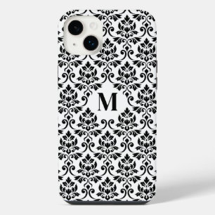Feuille Damask Black Pattern (Custom) iPhone 14 Plus Case