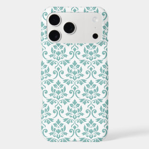 Feuille Damask Teal Pattern