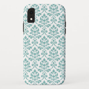 Feuille Damask Teal Pattern Case-Mate iPhone Case